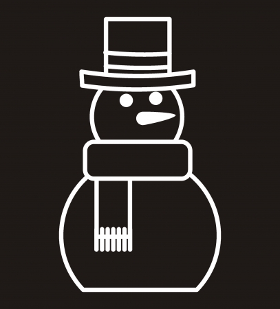 snowman  Vector illustration  のイラスト素材