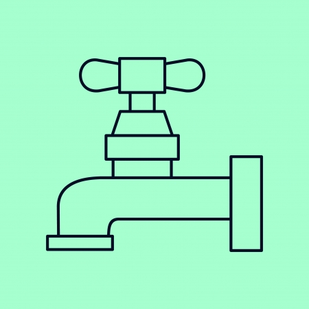 Water tap icon - illustrationのイラスト素材