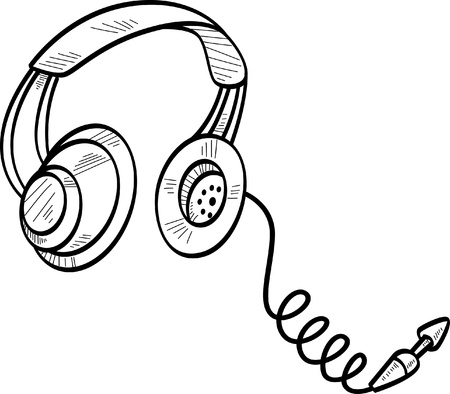 headphone vector illustrationのイラスト素材