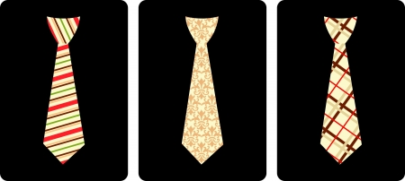 Tie set, vector illustration のイラスト素材