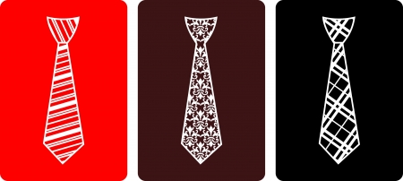 Tie set, vector illustration のイラスト素材