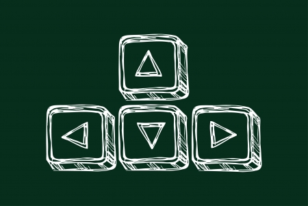 Doodle vector ,Arrow signのイラスト素材