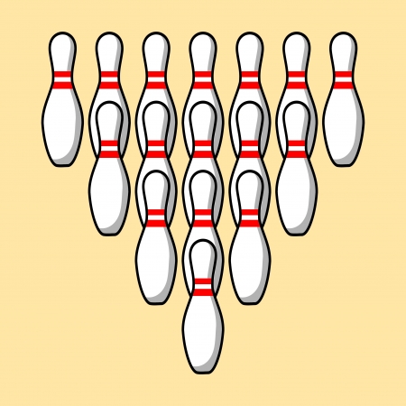 Vector bowling のイラスト素材
