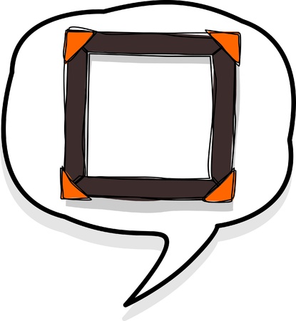 Picture frame , vector illustrationのイラスト素材