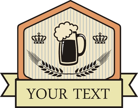 Beer mug design のイラスト素材