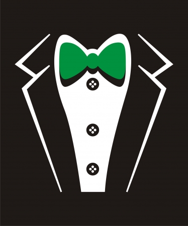  Vector tuxedo with bow tieのイラスト素材