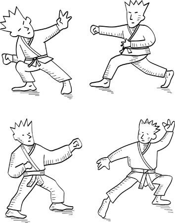 karate-vector のイラスト素材