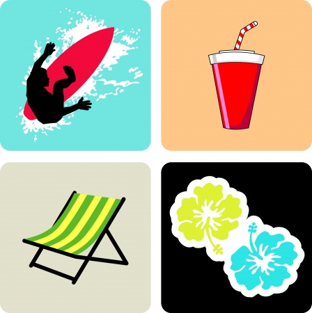 beach iconのイラスト素材