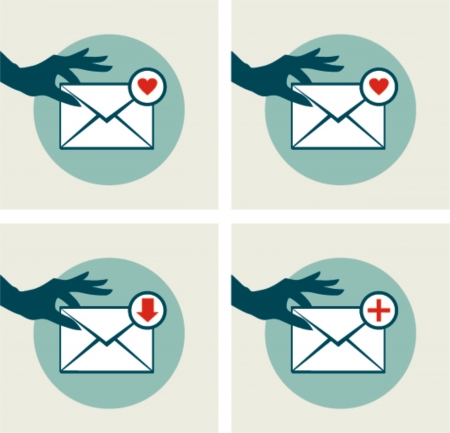 Email mailbox vector icons のイラスト素材