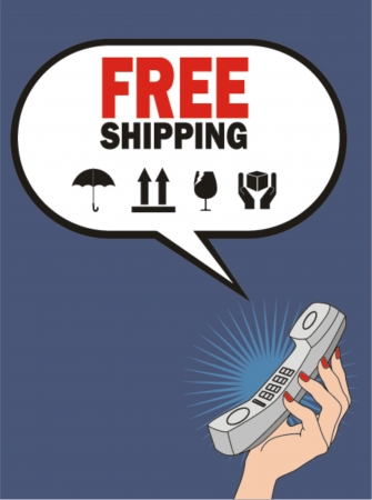 Vector free Shipping のイラスト素材