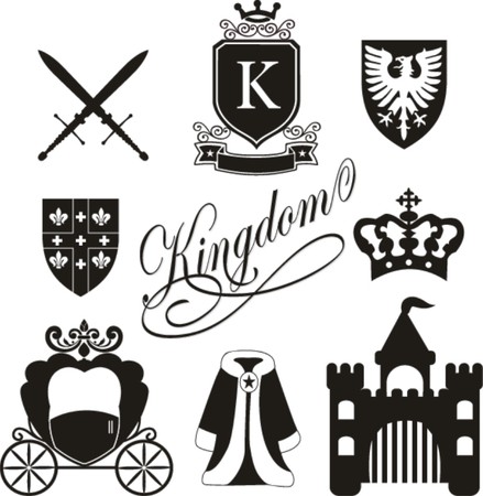 kingdom icon vector のイラスト素材
