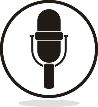 Vector retro microphone illustrationのイラスト素材