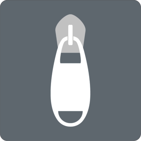 Zipper, Single flat icon . Vector illustration.のイラスト素材