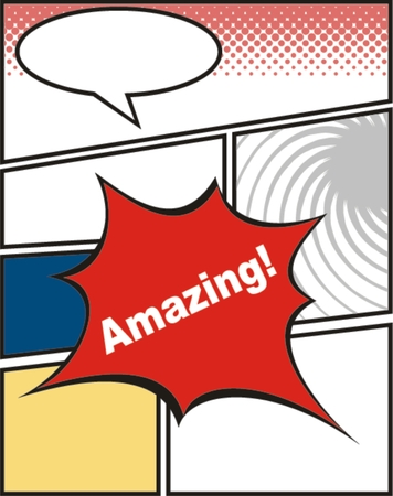 comic of amazingのイラスト素材