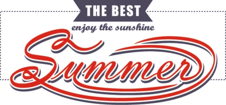 the best summer , enjoy the sunshineのイラスト素材