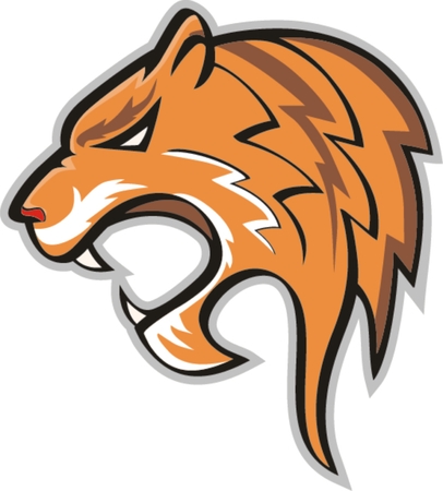 Tiger head mascot. Vector illustrationのイラスト素材