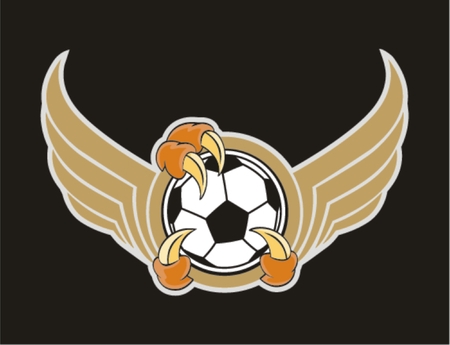 Soccer ball with claw vector designのイラスト素材