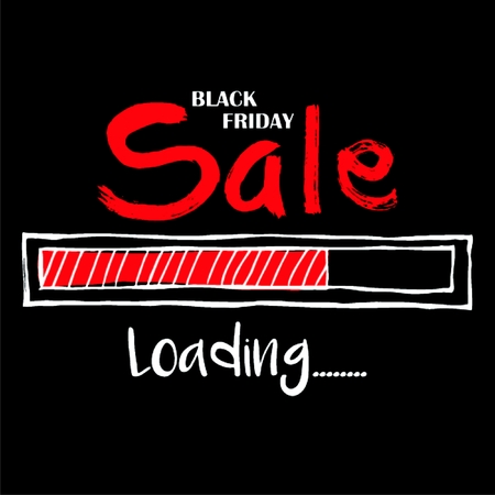 Black friday sale design template. Black friday bannerのイラスト素材