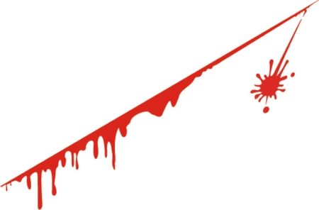 Set of different blood drops,vector dripping blood, Vector illustrationのイラスト素材