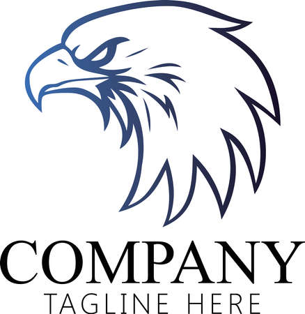 Hand drawn of Eagle head , Eagle mascot for t-shirt , Sport wear ,logo, emblem graphic, athletic apparel stamp.のイラスト素材