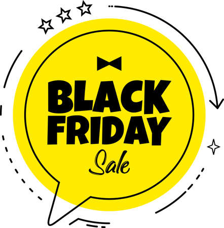 Black friday sale,sale banner design template, discount tag, app icon, vector illustrationのイラスト素材