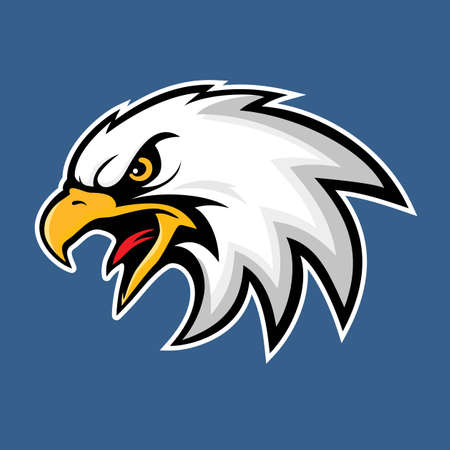eagle head vector illustration, can be used for mascot, logo, apparel and moreのイラスト素材