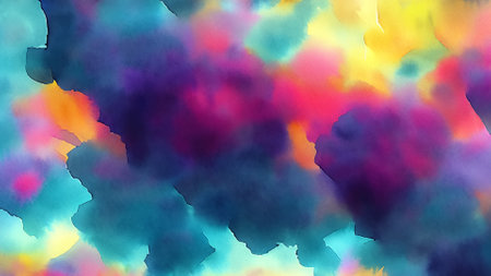 Abstract watercolor background. Hand-painted background. Illustration.の素材