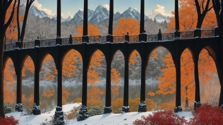 Beautiful winter landscape in south korea Daegwallyeongの素材