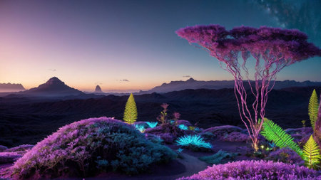 Garden of the Gods in Santa Cruz de Tenerife Canary Islands Spainの素材
