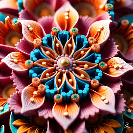 Colorful diya for Diwali festival, Indian festival of lightsの素材