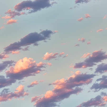 Beautiful clouds in the sky at sunset. Colorful background.の素材