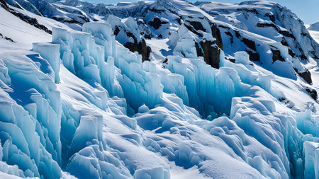 Glacier in Glacier Perito Moreno, Patagonia, Argentinaの素材