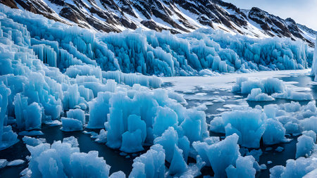 Glacier Lagoon, Vatnajokull National Park, Icelandの素材