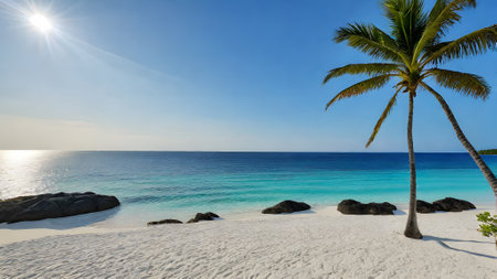 Beautiful tropical beach at Seychelles, Praslinの素材