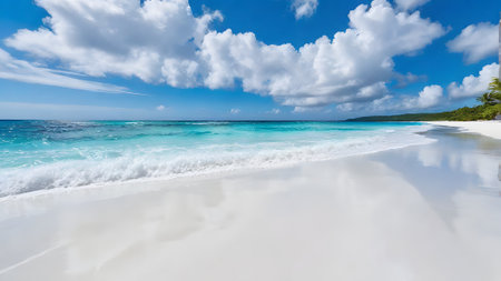 Beautiful beach at Seychelles, Praslin islandの素材