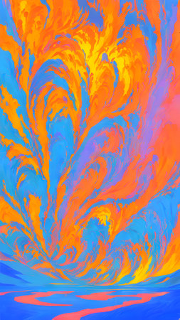 Abstract marbling floral pattern for fabric,tile design. background textureの素材