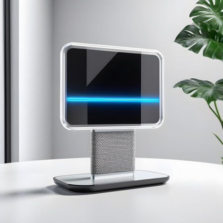 High resolution image. Stand. 3d illustration. Computer generated image.の素材