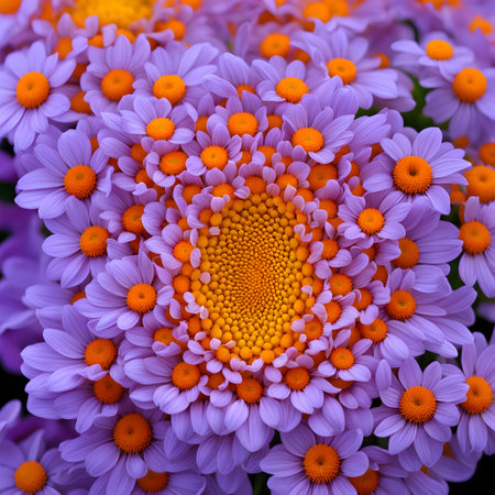 Close up of beautiful purple chrysanthemum flower background.の素材
