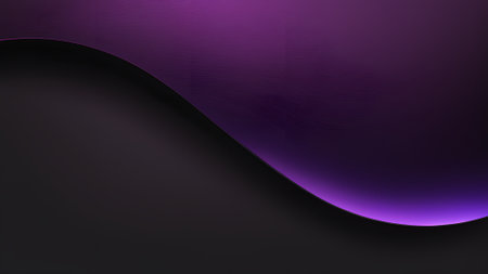 Purple and black abstract background with curve lines. 3d renderの素材