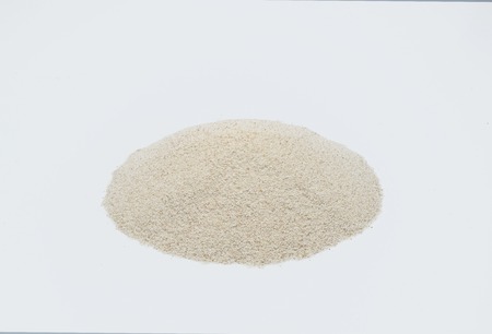 semolina isolated on white backgroundの写真素材