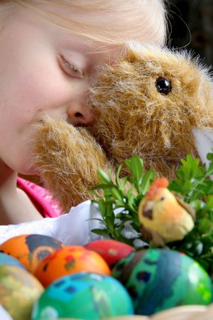Easter eggsの写真素材