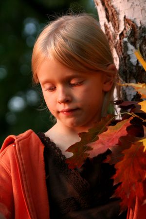 Autumnal portraitの写真素材