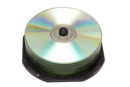 Cd or DVD romes on a white