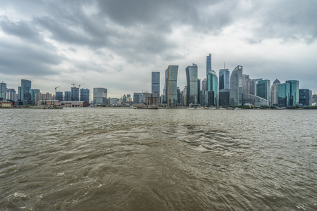shanghai cityspace and skylineの写真素材
