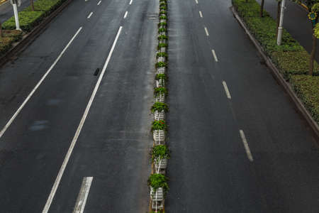 traffic through city, cityscape of china.