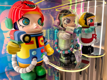 art toys mega space Molly 1000% collection from Pop Mart blind box collectable cute toys design of...
