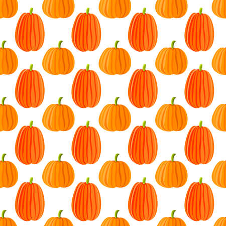 Pumpkin seamless pattern. Vector illustrationのイラスト素材