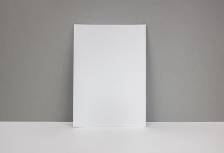 Mockup on a gray background. Magazine, catalog layoutの写真素材