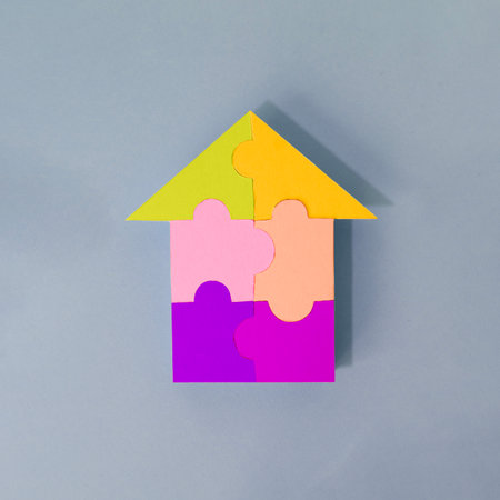 Family preservation concept. The concept of affordable housing for a family.の写真素材