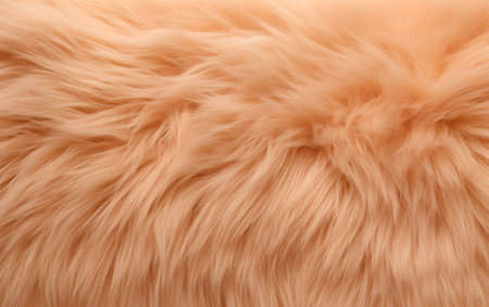 Image generated by AI. Abstract background of peach color. Fur texture.の素材
